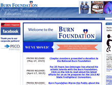 Tablet Screenshot of burnfoundation.org